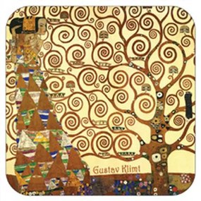 Parafa poháralátét, 2 db-os szett,Klimt: Életfa/Várakozás