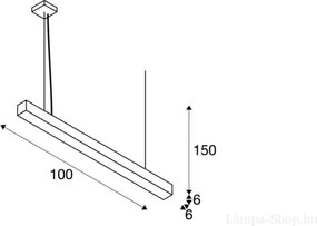 Függeszték Fehér Q-LINE SLV 1000932