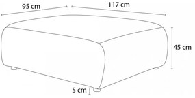 Sötétkék lábtartó Jeanne – Bobochic Paris