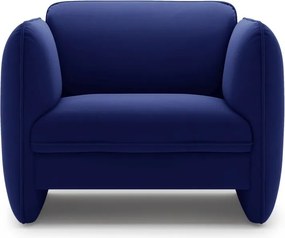 Kék bársony fotel Georgia – Micadoni