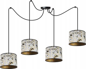 Mennyezeti Lámpa Lógó Csillár Glamour Nappali Lámpaernyő Pók Arany Loft