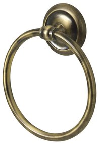 Erga Deco, törölközőgyűrű tartó, antik sárgaréz, ERG-00414