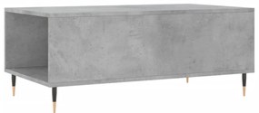betonszürke szerelt fa dohányzóasztal 90x50x36,5 cm