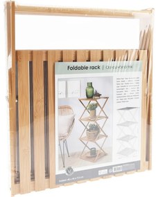 Bamboo tároló polc, 4 polc, 40 x 93,5 x 33,5 cm