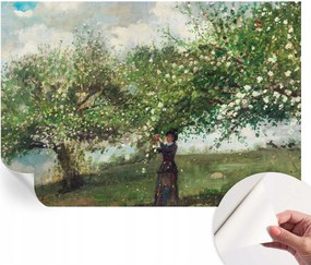 Dekoratív öntapadós fotótapéta irodába Tavaszi jelenet 152x104 cm