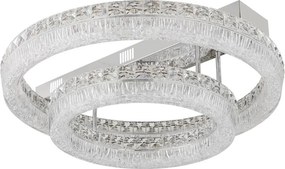 Globo 67387-60D - Dimmelhető LED mennyezeti lámpa LAUREL LED/60W/230V átlátszó üveg+távirányítóval
