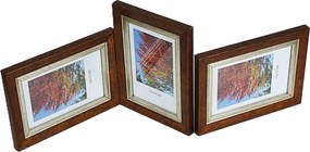 Galéria multikeret Flash fotó 10x15 cm Hármas szint/függőleges/vízszintes Barna
