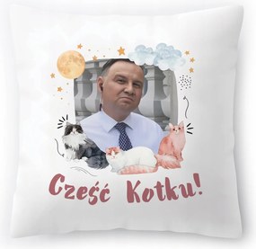 Duda párna Andrzej Duda PiS elnök Ajándék nyomtatott fényképpel