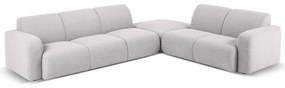 Világosszürke buklé sarokkanapé (jobb oldali) Molino – Micadoni Home