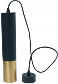 Függő lámpa cső fekete arany kerek pont az asztal felett bár sziget IdeaLED