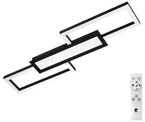 Eglo 99792 - LED Dimmelhető mennyezeti lámpa MONIROTE LED/37W/230V fekete + RC