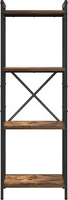 vidaXL Könyvespolc Füstölt tölgy 40 x 30 x 85 cm Faanyag