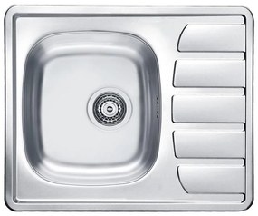 ALVEUS 1098940 - Mosogató ZOOM 61,5x50 cm satin, felső rögzítéshez