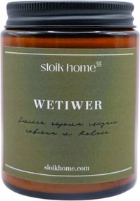 Szójagyertya Wetiwer illatgyertya földes fás 150ml Słoik Home