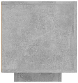 betonszürke TV-szekrény LED-lámpákkal 160 x 35 x 40 cm