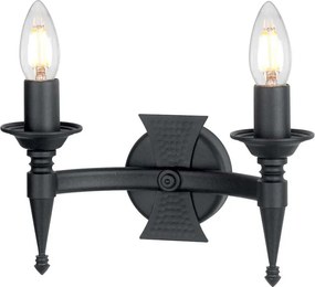 Elstead Lighting SAXON SAX2-BLK Fali lámpa 2x60W/E14