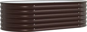 vidaXL Emelt Ágy Barna 160 x 80 x 44 cm Acél