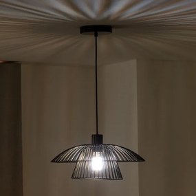 Brilagi - LED függőlámpa kábellel CERIA WIRE 1xE27/40W/230V Ø 38 cm fekete