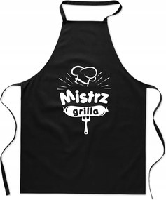 Fekete Nyomtatott Kötény Konyhai Grill Mester férfi király Apák napja