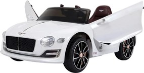 HOMCOM Elektromos gyerekautó Bentley GT, 2.4G távirányítóval, MP3, zene, kürt, LED fények, fehér