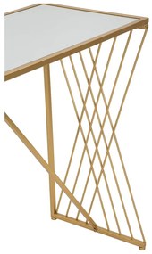 Aranyszínű konzolasztal 40x120 cm Easy – Mauro Ferretti