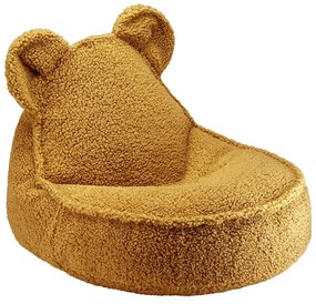 Barna buklé gyerek babzsákfotel Bear – Wigiwama