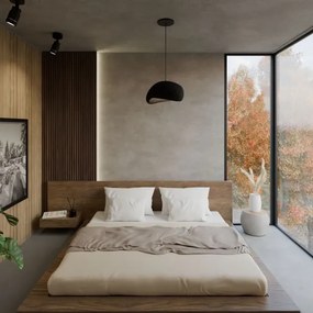 Brilagi - WABI SABI kábeles függőlámpa 1xE27/40W/230V, átmérő 35 cm, fekete