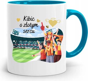 Szurkolóknak Szurkolói Bögre Kék Ajándék fényképes nyomattal