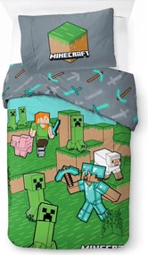Minecraft Animals and Mobs ágyneműhuzat 140×200cm, 70×90 cm