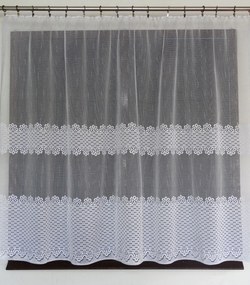 Mg Függöny jacquard 27/100 Fehér 300x125 kész szalag