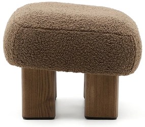 Barna buklé lábtartó Nema – Kave Home