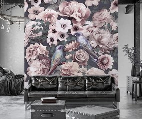 Gario Fotótapéta Rózsaszín virágok absztrakt - Andrea Haase Anyag: Vlies, Méret: 300 x 300 cm