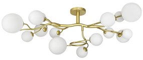 Brilagi - LED Felületre szerelhető csillár MISTEL 15xG9/3W/230V arany/fehér 3009-15GW