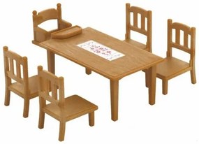 Sylvanian Families bútorok - étkezőasztalszékekkel