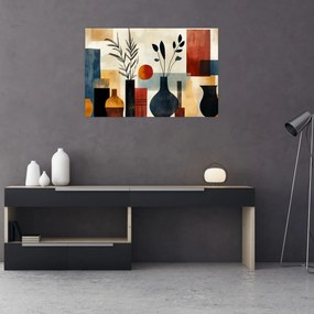 Kép - Kubista vázák (90x60 cm)