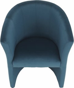 Klub fotel, kék anyag, CUBA
