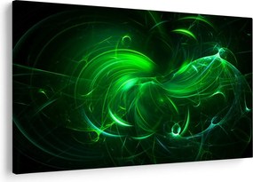 Kép - zöld absztrakció (90x60 cm)