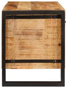 Cipőszekrény polcokkal Barna 90 x 38 x 45 cm tömör mangófa