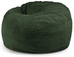 Zöld kordbársony babzsákfotel Om 110 – SLOWDOWN