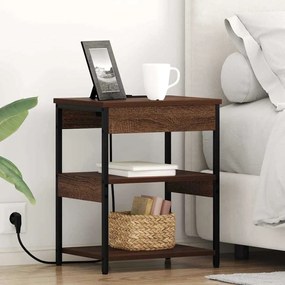 Éjjeli Szekrények 2 pcs barna tölgy 41 x 31 x 51 cm Faanyag