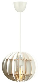 Csillár zsinóron 1xE27/60W/230V fehér átm. 20 cm