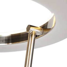 Modern állólámpa acélból és üvegből, beépített LED-del és olvasókarral - Divine