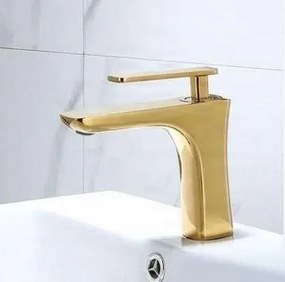 Mosdócsaptelep EYN GU2239 egykaros kivitelben, 17 vagy 28 cm, arany, fehér és fehér-arany felülettel — 17 cm