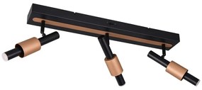 Fekete-bronzszínű LED spotlámpa 20,5x63 cm Ikaris – Trio Select