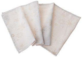 Hópelyhek karácsonyi vízálló asztali futó mix, 33 x 140 cm