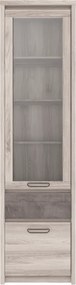 Vitrin 1D1W1S, nairobi gesztenye/onix, JESI NEW