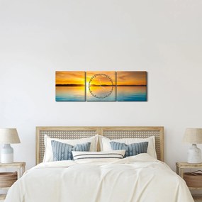 Napkelte képe (órával) (90x30 cm)