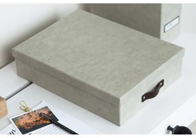 Oskar bézs tárolódoboz - Bigso Box of Sweden