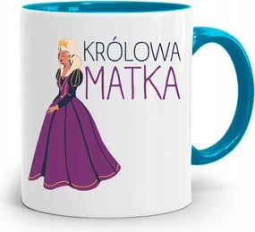 Kék Bögre Anyukáknak Anyakirálynő nyomott mintával