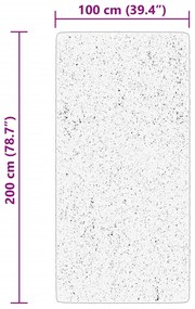 HUARTE erdőzöld rövid szálú puha és mosható szőnyeg 100x200 cm